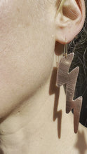 Load and play video in Gallery viewer, Copper Lightning Earrings
